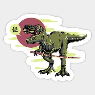 Shaolin Dinosaur Samurai Sticker